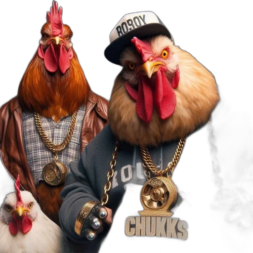 animal, photorealistic, concept art, chickens transparent PNG cut-out