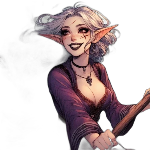 staff, fantasy art, concept art, comic book art transparent PNG cut-out