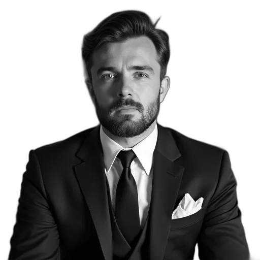 staff, face, jacket, photorealistic transparent PNG cut-out