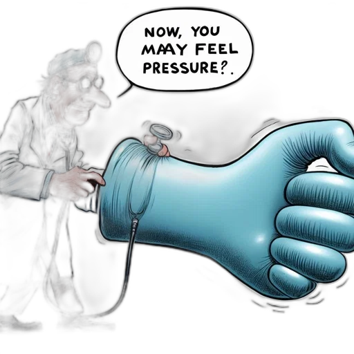 concept art, elderly, doctor, examines transparent PNG cut-out