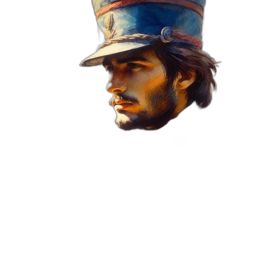 hat, face, crown, staff transparent PNG cut-out
