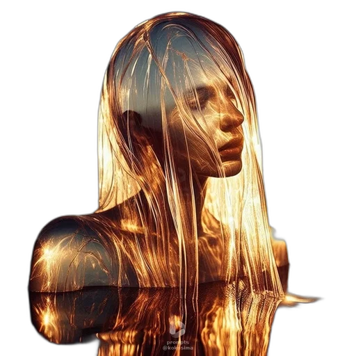 hair, mask, dress, face transparent PNG cut-out