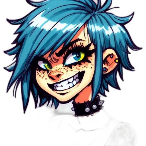 face, mask, creature, anime transparent PNG cut-out