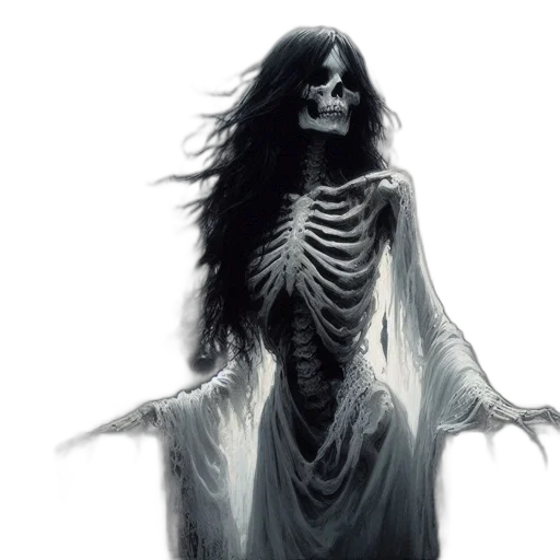 creature, dress, face, concept art transparent PNG cut-out