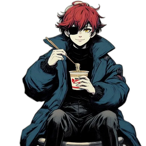 food, jacket, anime, concept art transparent PNG cut-out