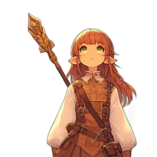 staff, sword, weapon, crown transparent PNG cut-out
