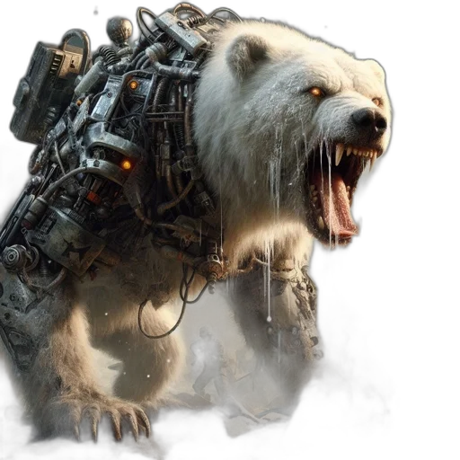 animal, robot, creature, concept art transparent PNG cut-out