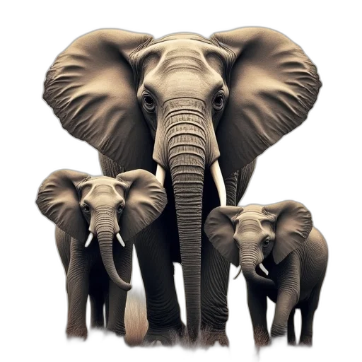 animal, weapon, crown, photorealistic transparent PNG cut-out