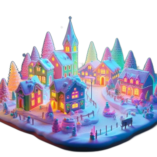 3d render, concept art, fantasy art, snow transparent PNG cut-out