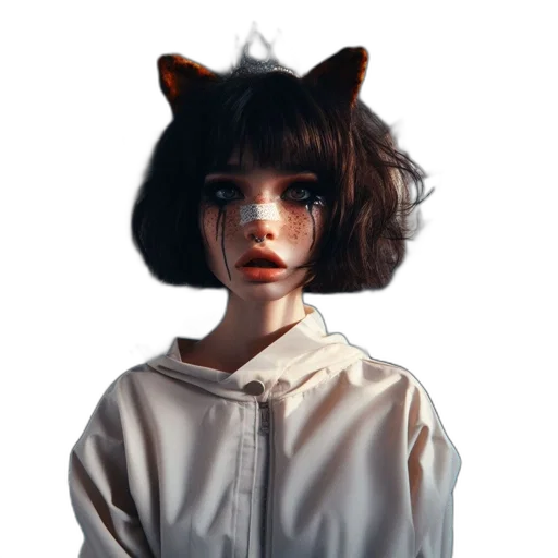 creature, face, mask, dress transparent PNG cut-out