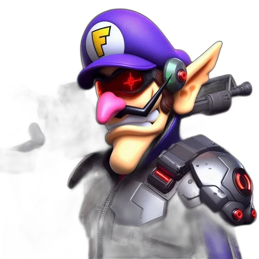 weapon, staff, face, robot transparent PNG cut-out