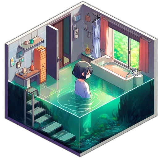 pixel art, concept art, 3d render, fantasy art transparent PNG cut-out