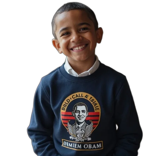 jacket, obama, 2012, kids transparent PNG cut-out