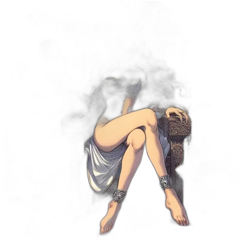 dress, mask, shoes, concept art transparent PNG cut-out