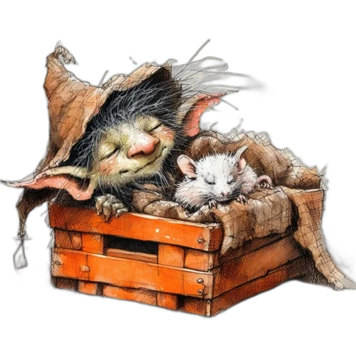 dragon, furniture, hat, concept art transparent PNG cut-out