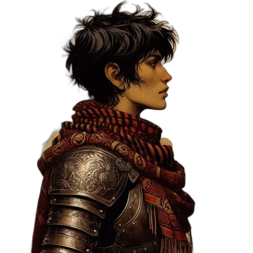 face, dragon, sword, fantasy art transparent PNG cut-out