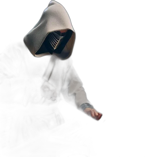 mask, robot, jacket, weapon transparent PNG cut-out