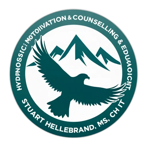 circular, logo, featuring, stylized transparent PNG cut-out