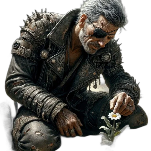 weapon, mask, jacket, face transparent PNG cut-out