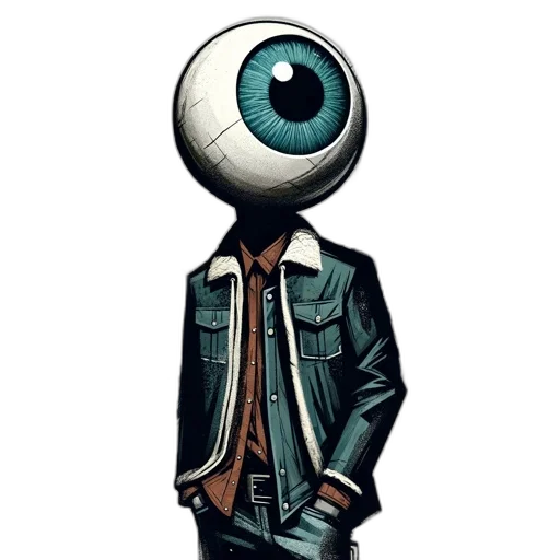 jacket, robot, mask, staff transparent PNG cut-out