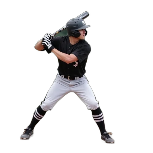 weapon, baseball, player, batting transparent PNG cut-out