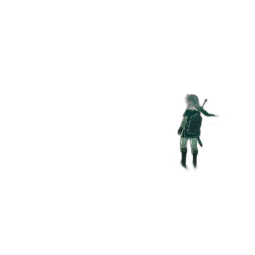 robot, dress, creature, staff transparent PNG cut-out