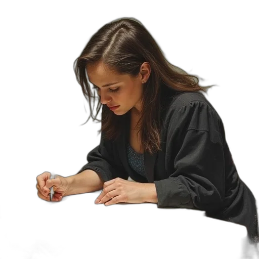 jewelry, jacket, staff, face transparent PNG cut-out