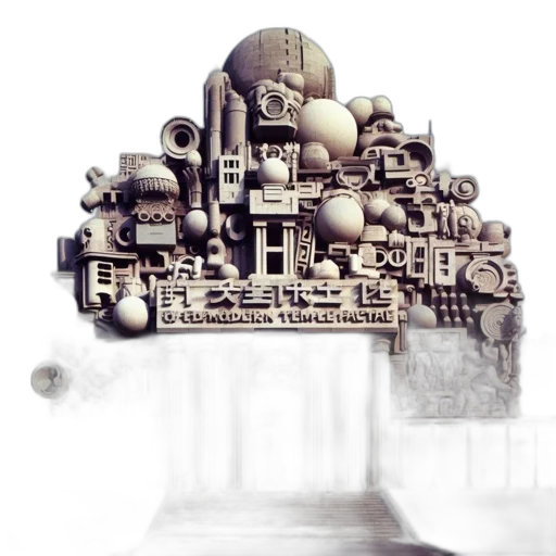 robot, building, crown, weapon transparent PNG cut-out