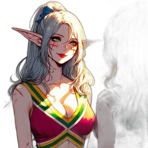 dragon, staff, dress, creature transparent PNG cut-out