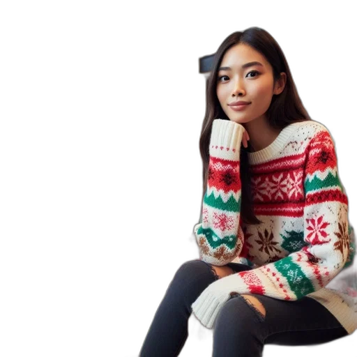 jacket, monochrome, young, woman transparent PNG cut-out