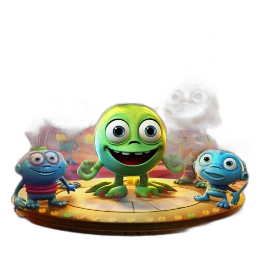 creature, food, concept art, 3d render transparent PNG cut-out