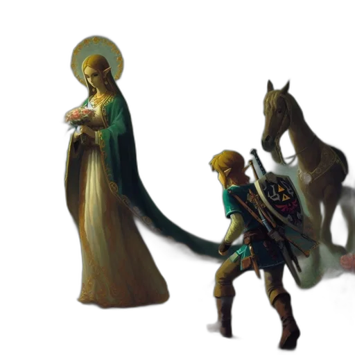 concept art, fantasy art, pixel art, 3d render transparent PNG cut-out