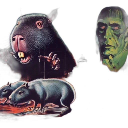 creature, mask, concept art, photorealistic transparent PNG cut-out