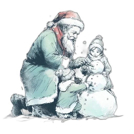 concept art, watercolor, pencil sketch, snow transparent PNG cut-out