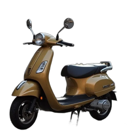 3d render, photorealistic, scooter, pictured transparent PNG cut-out