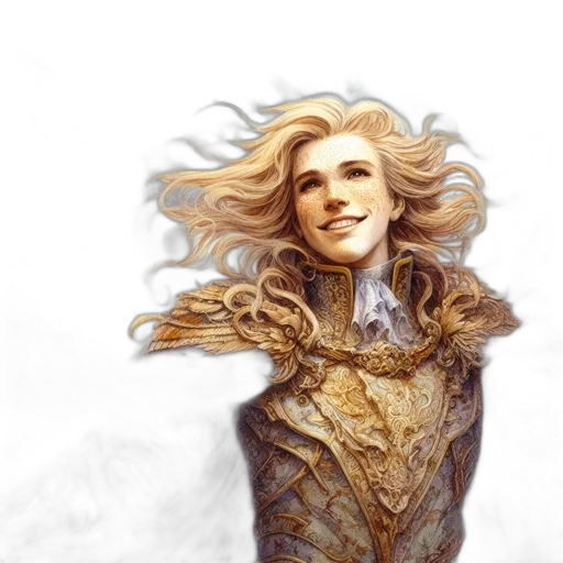 dragon, face, hair, dress transparent PNG cut-out