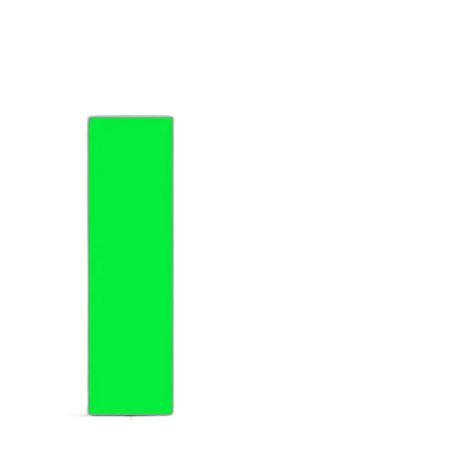 pixel art, 3d render, green, monochrome transparent PNG cut-out