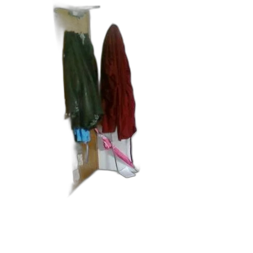 jacket, staff, umbrella, shoes transparent PNG cut-out