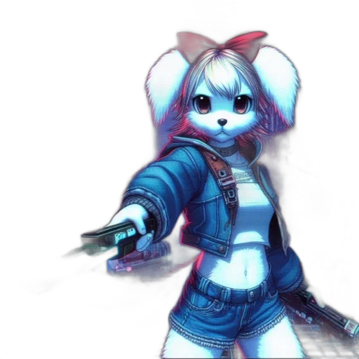staff, weapon, jacket, robot transparent PNG cut-out