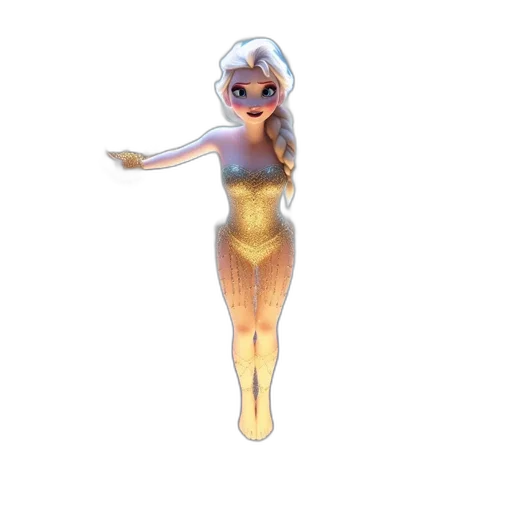 dress, robot, 3d render, concept art transparent PNG cut-out