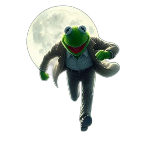 jacket, creature, staff, mask transparent PNG cut-out