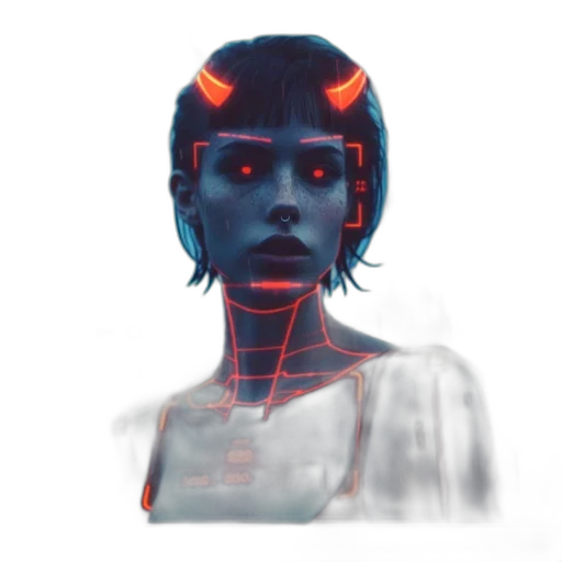 robot, face, mask, creature transparent PNG cut-out