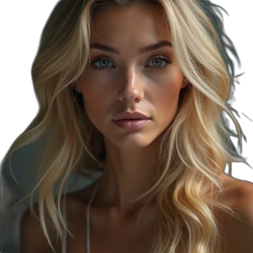 face, hair, jewelry, crown transparent PNG cut-out