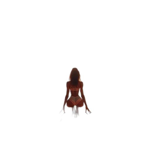 dress, hair, creature, robot transparent PNG cut-out