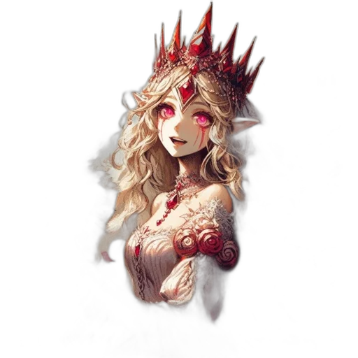 crown, mask, staff, dragon transparent PNG cut-out