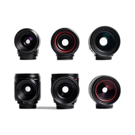 collection, six, professional, camera transparent PNG cut-out