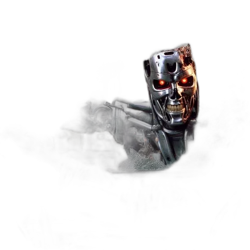robot, mask, weapon, face transparent PNG cut-out