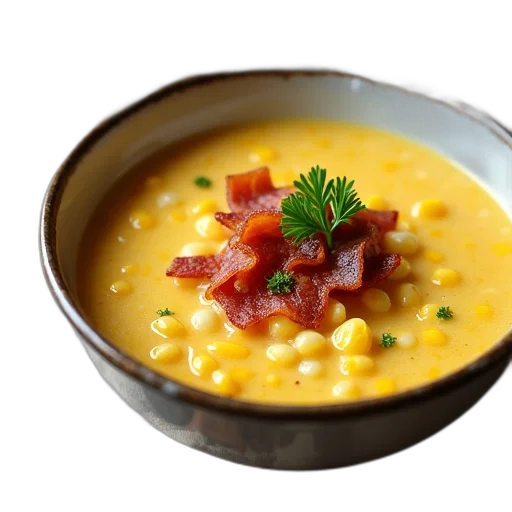 food, photorealistic, bowl, corn transparent PNG cut-out