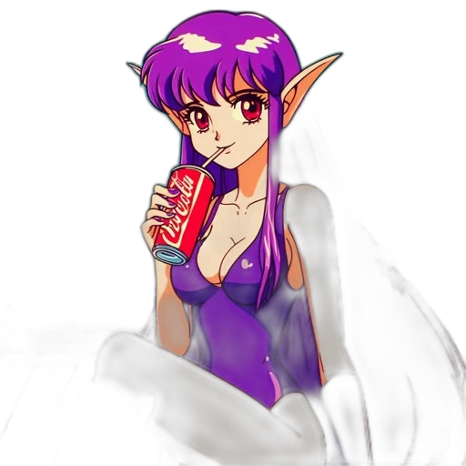 dragon, pixel art, fantasy art, vaporwave transparent PNG cut-out