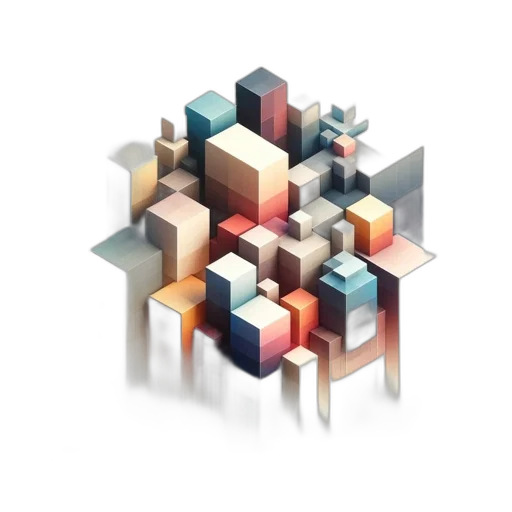 furniture, robot, building, 3d render transparent PNG cut-out